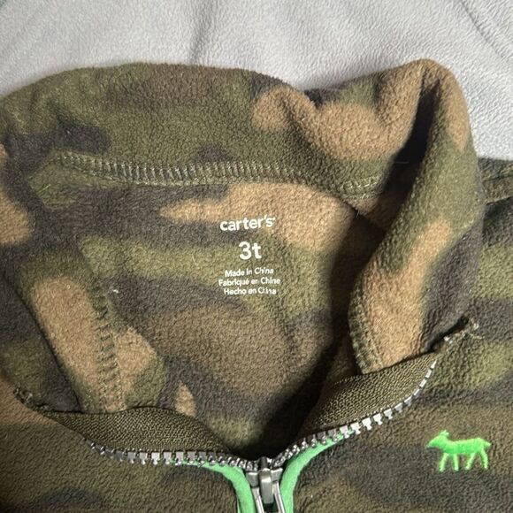 Carters, Cat & Jack Fleece Half Zip, Fleece Hoodie Size 3T - Picture 5 of 5